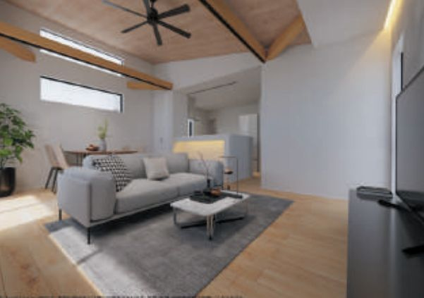 藤沢市亀井野新築戸建て　A棟の完成予想図|内観の完成予想図です