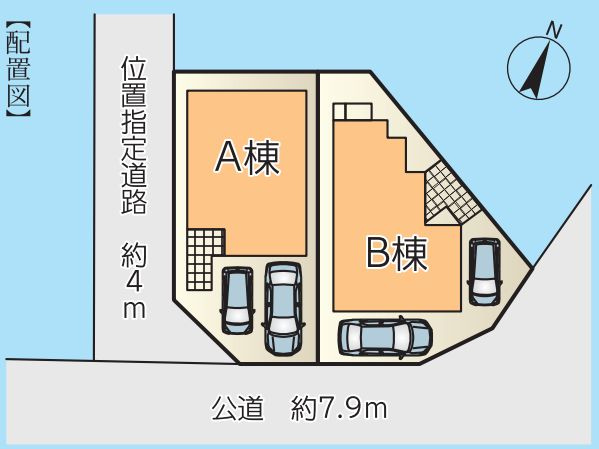 藤沢市大庭新築戸建て　A棟の区画図|区画図「藤沢市大庭新築戸建て」