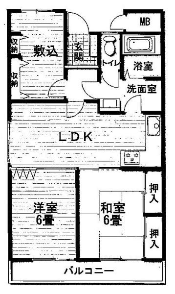 パレ・ロワイヤル舟津2の間取り