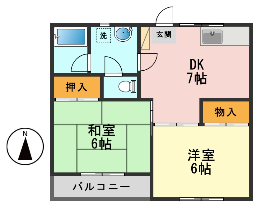 ハイツフォンテーヌの間取り