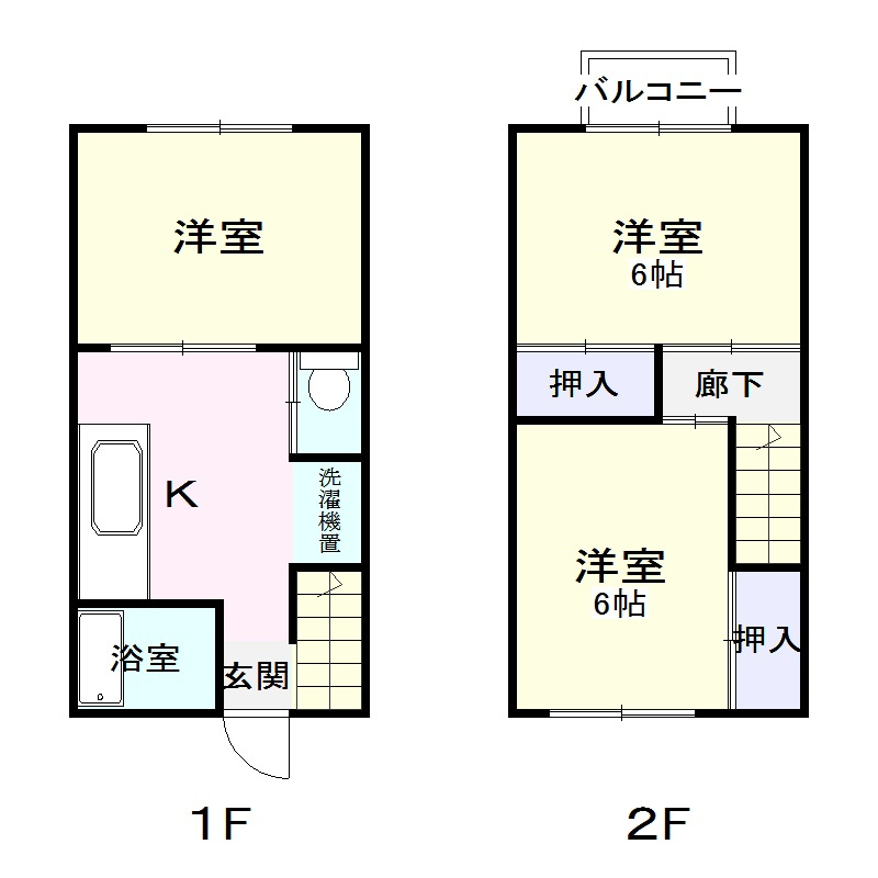 パレスマエカワB棟の間取り