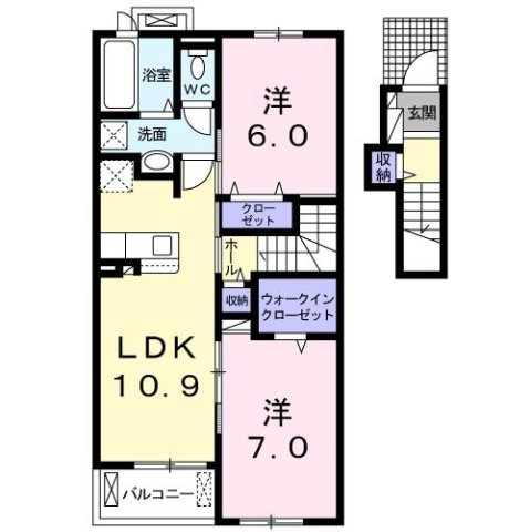 アルモニー八代Ⅱの間取り
