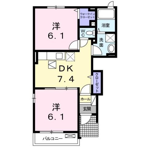 オリーブＢの間取り