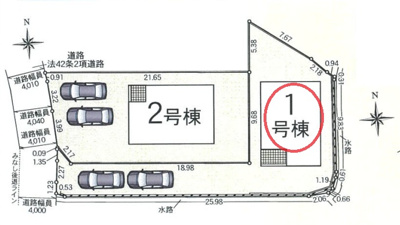 【区画図】 | クレイドルガーデン奈良市中山町第13 | 区画図