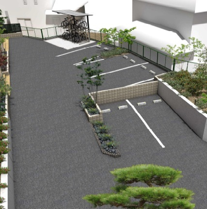 横浜市鶴見区馬場３丁目の賃貸マンションの駐車場
