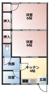 【間取り】 | パルテール　アミーゴ | 2DKです