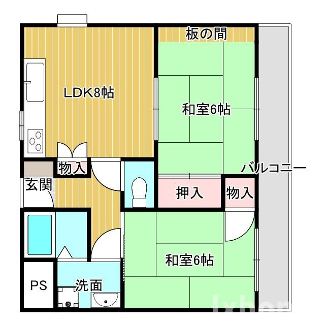 東山ハイツの間取り