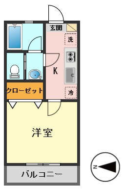リリックコートコスモスの間取り