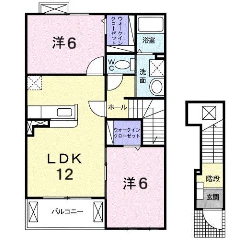 モデッサ・リーノ　Ｂの間取り