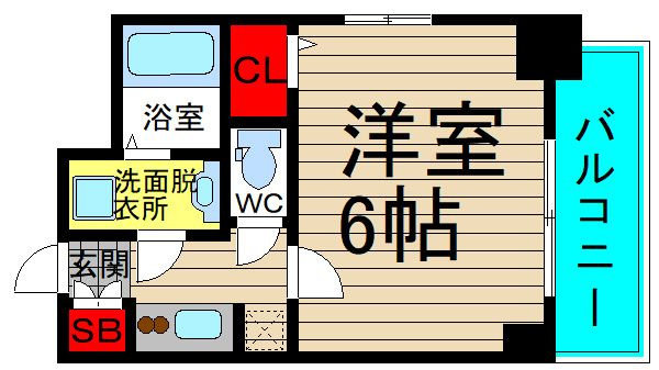 エスリード大阪ドームCERCAの間取り