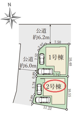 【区画図】 | Terrechez京都市伏見区羽束師古川町１期 | 区画図