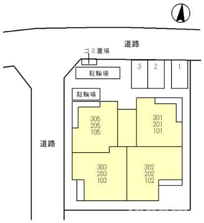 D-Residence千里丘の区画図