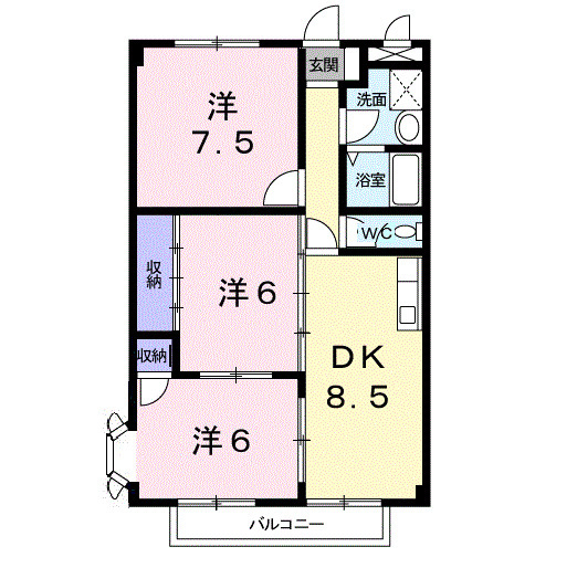 サンヒルズ千代田Ⅰの間取り