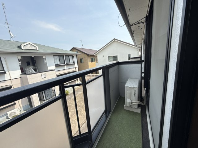 ハイツサンライフD棟のバルコニー