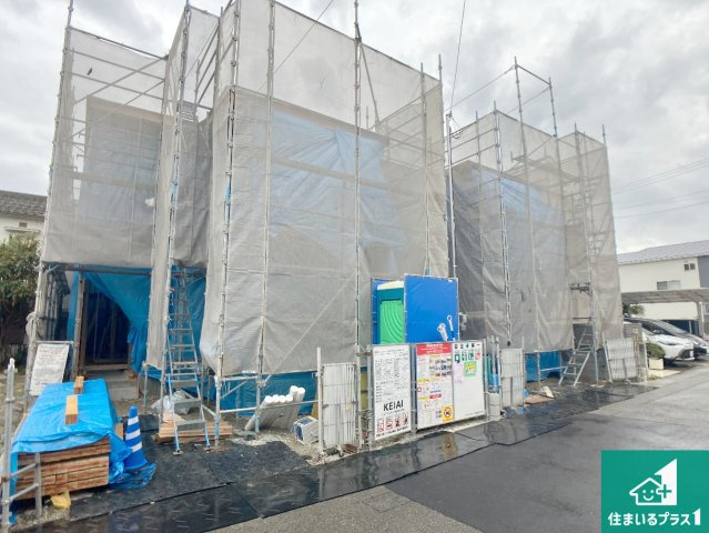 神戸市垂水区西舞子　第1期　新築一戸建ての外観|周辺は落ち着いた街並みの住宅地！子育てがしやすい住環境です！まだ未完成ですが、現地でしかわからない事もございます。是非一度ご覧ください。