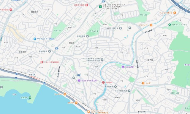 神戸市垂水区西舞子　第1期　新築一戸建ての地図