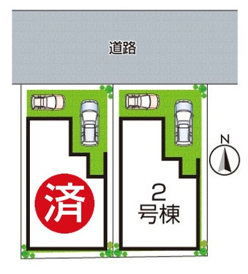 神戸市垂水区西舞子　第1期　新築一戸建ての区画図
