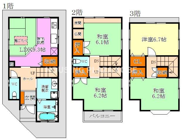 常盤町３丁目貸家
