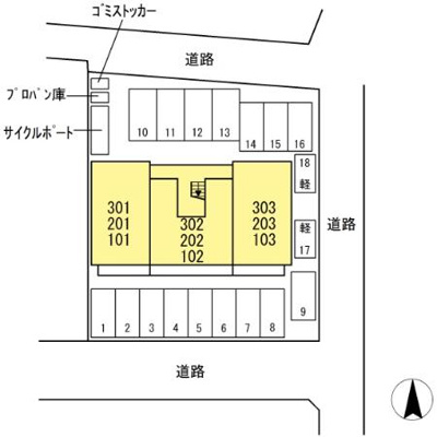 【区画図】 | ルピナス高屋