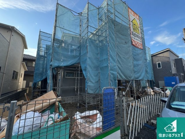 加古川市平岡町高畑　第3期　新築一戸建ての外観|周辺は落ち着いた街並みの住宅地！子育てがしやすい住環境です！まだ未完成ですが、現地でしかわからない事もございます。是非一度ご覧ください。