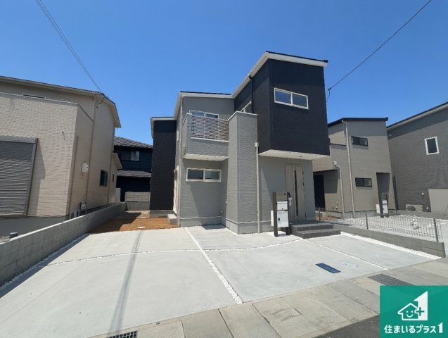加古川市平岡町高畑　第3期　新築一戸建ての外観|安心の10年保証！外観を美しく保ち、雨水で汚れを落とします！気になることがありましたら、お気軽にお問い合わせください！