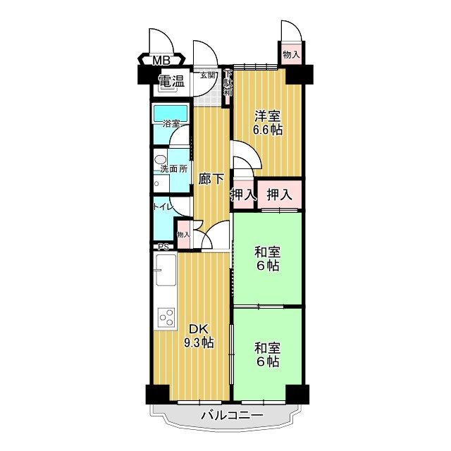 阪急伏尾台マンションの間取り