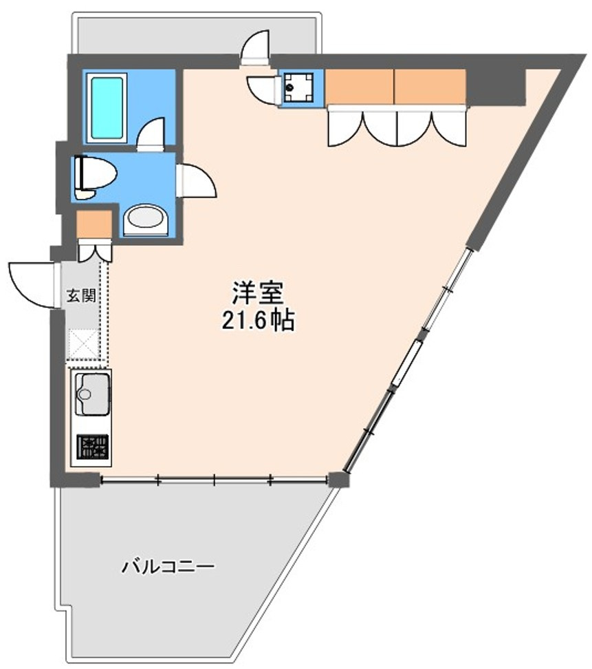 横浜市西区北幸２丁目の賃貸マンションの間取り