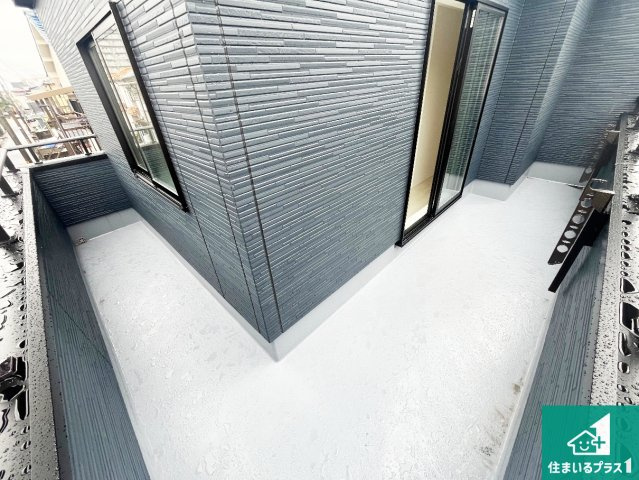 明石市魚住町清水　第4期　新築一戸建てのバルコニー|ワイドバルコニーは洗濯物を干すスペースが広いのでご家族が多くても安心！