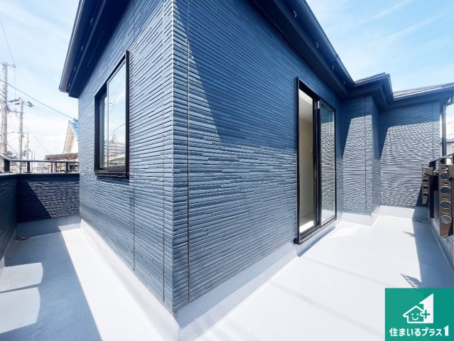明石市魚住町清水　第4期　新築一戸建てのバルコニー|ワイドバルコニーは洗濯物を干すスペースが広いのでご家族が多くても安心！
