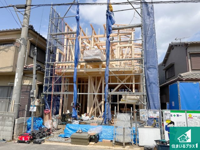 明石市大久保町江井島　第1期　新築一戸建ての外観|周辺は落ち着いた街並みの住宅地！子育てがしやすい住環境です！まだ未完成ですが、現地でしかわからない事もございます。是非一度ご覧ください。