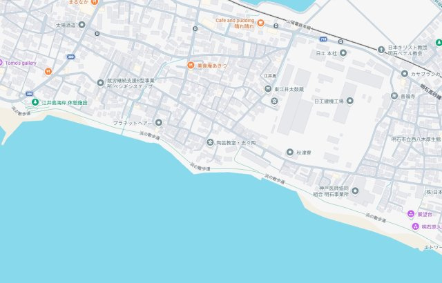 明石市大久保町江井島　第1期　新築一戸建ての地図