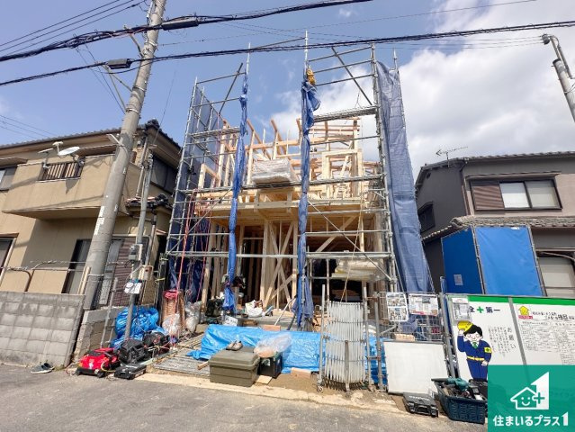 明石市大久保町江井島　第1期　新築一戸建ての外観|周辺は落ち着いた街並みの住宅地！子育てがしやすい住環境です！まだ未完成ですが、現地でしかわからない事もございます。是非一度ご覧ください。