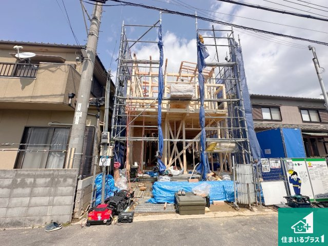明石市大久保町江井島　第1期　新築一戸建ての外観|周辺は落ち着いた街並みの住宅地！子育てがしやすい住環境です！まだ未完成ですが、現地でしかわからない事もございます。是非一度ご覧ください。