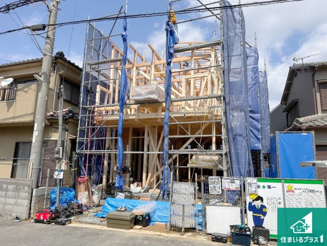 明石市大久保町江井島　第1期　新築一戸建ての外観|周辺は落ち着いた街並みの住宅地！子育てがしやすい住環境です！まだ未完成ですが、現地でしかわからない事もございます。是非一度ご覧ください。