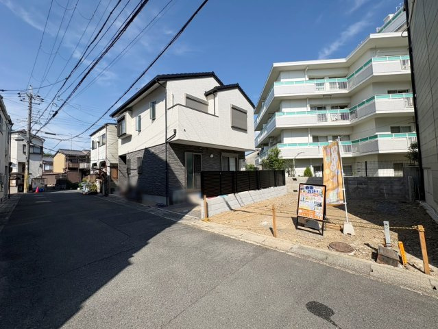 西京極徳大寺団子田町　新築参考Bプランの前面道路含む現地写真|前道５ｍと見通し良好です。実際に現地の様子をみてみませんか？（R8.6撮影）