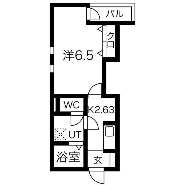 YTSハイツ若松町PART1の間取り