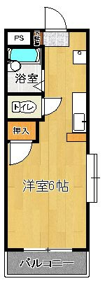オーシャン本町【キャッシュバック対象物件】の間取り