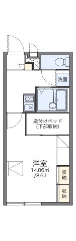 レオパレスセジュール藤の間取り
