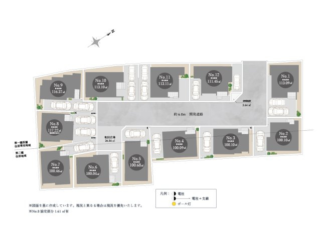 【区画図】 | トラストステージ　新座市野火止5丁目46期　全12棟