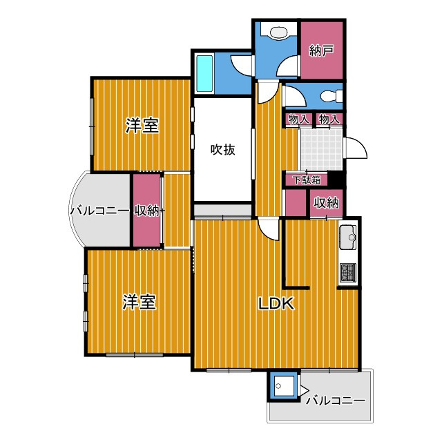 ポンテフィーコの間取り