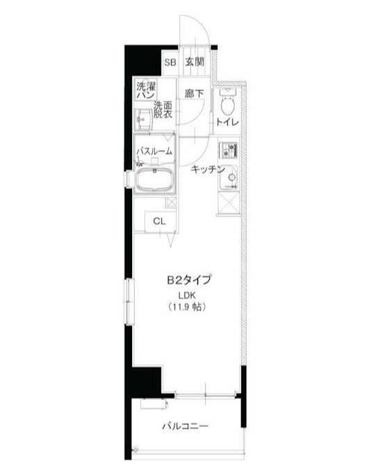レジデンシャルヒルズ香椎駅前の間取り