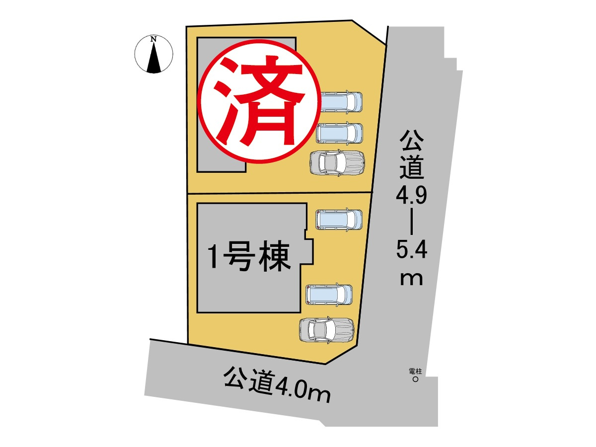 タマタウン　大垣市東町（小野小）　全2区画分譲の区画図|■区画図
■YAMADA電機の　ヤマダ不動産　株式会社リライフ　
いつでもお問合わせ下さい。