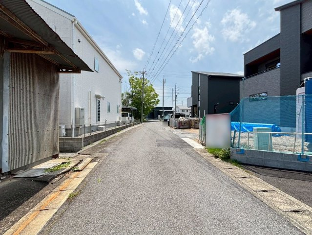 タマタウン　大垣市東町（小野小）　全2区画分譲の前面道路含む現地写真|「現地（2026年3月26日）撮影」　
■前面道路　
■ヤマダ不動産　株式会社リライフ