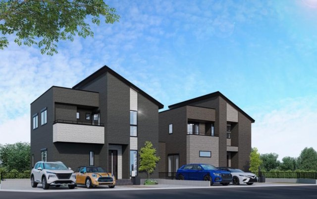 タマタウン　大垣市東町（小野小）　全2区画分譲の外観|■全体完成予想図
■YAMADA電機の　ヤマダ不動産　株式会社リライフ　大垣店■
いつでもお問合わせ下さい。