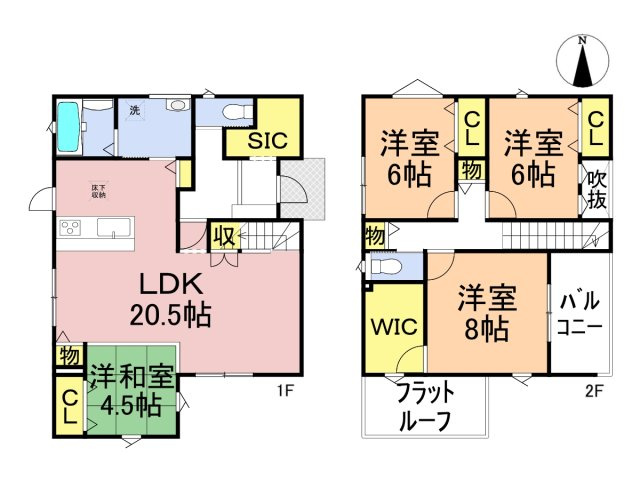 タマタウン　大垣市東町（小野小）　全2区画分譲の間取り|■2号棟　■ヤマダ不動産　株式会社リライフ　
■夢のマイホーム購入をフルサポートします！