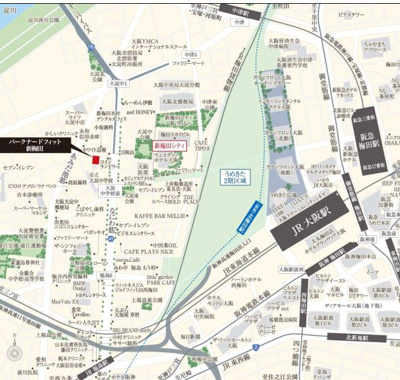 【地図】 | BPRレジデンス新梅田