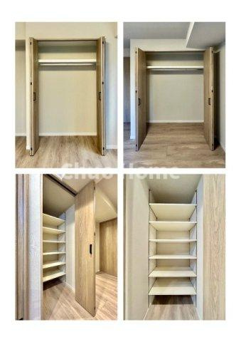 グレイス大島の収納|居室にはクローゼットを完備し、自由度の高い家具の配置が叶うシンプルな空間です。お子様の成長と必要になる子供部屋を与えるにはぴったりの間取りですね。