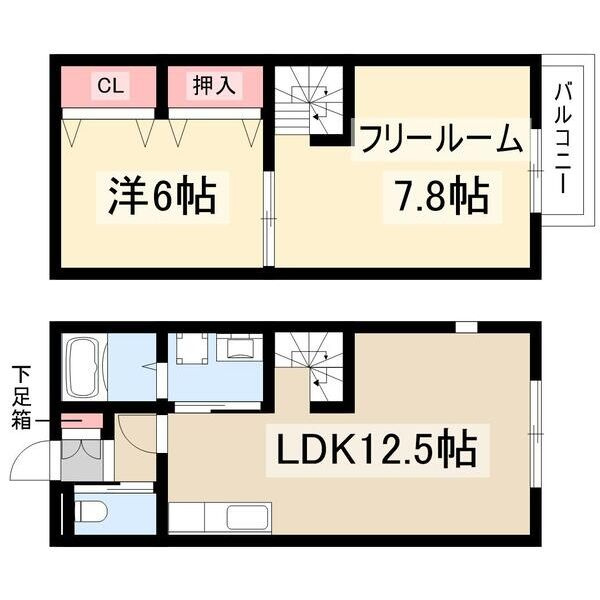 exceⅢ B棟の間取り