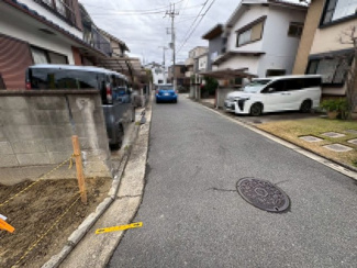 【前面道路含む現地写真】 | 菩提町４丁　売土地