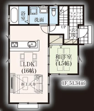 【仲介手数料無料】所沢市北秋津４期全２棟２号棟　所沢市の新築なら西武ハウジングの間取り